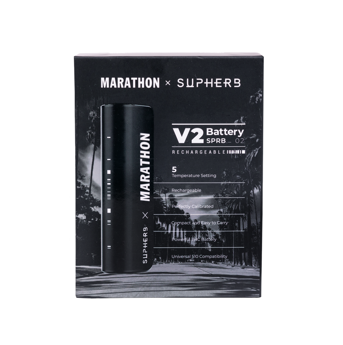Black - MARATHON x Supherb V2 Battery