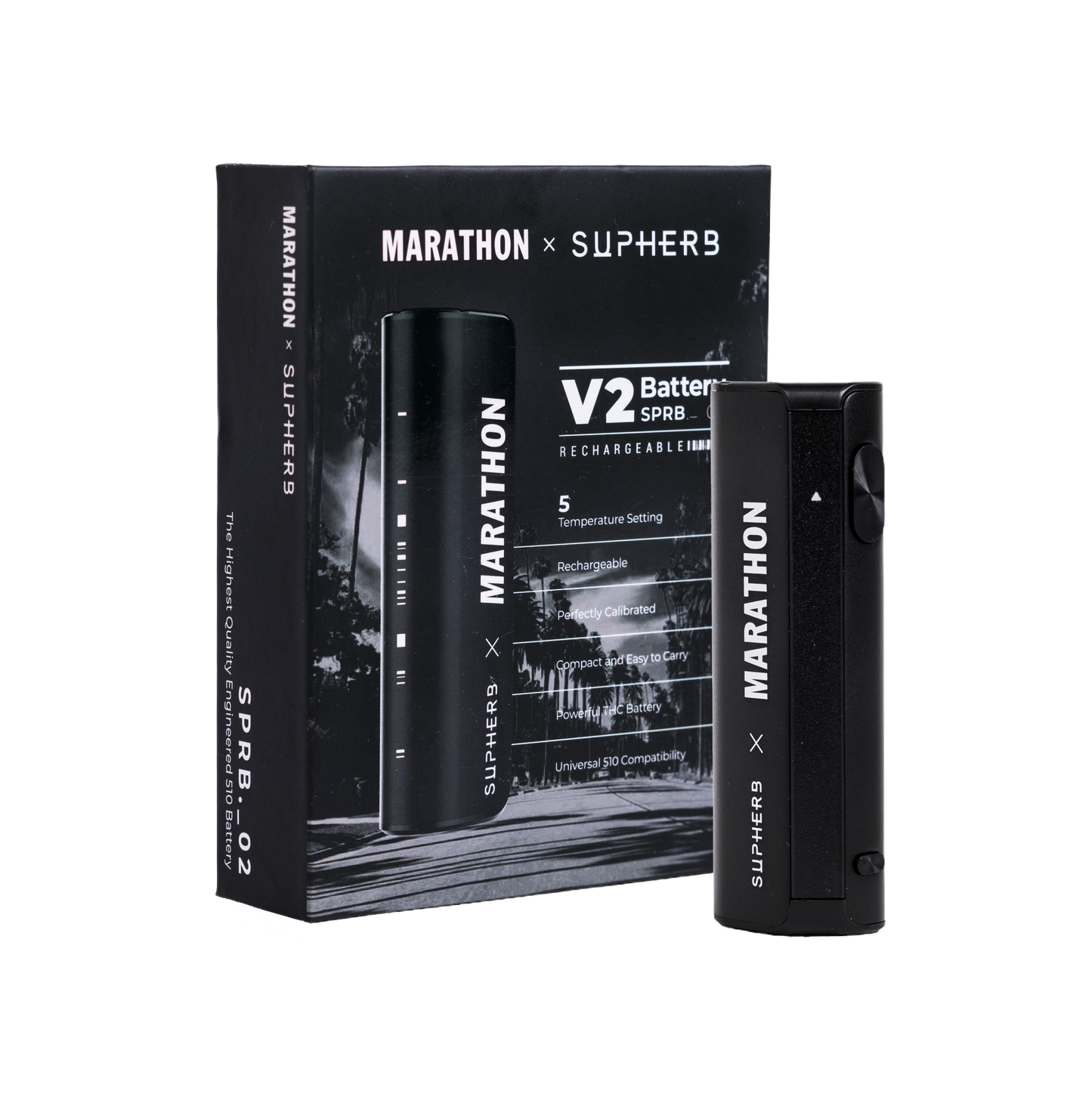 Black - MARATHON x Supherb V2 Battery