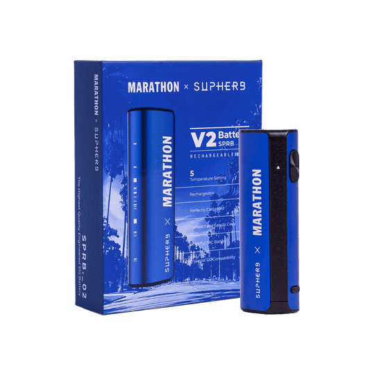 Blue - MARATHON x Supherb V2 Battery - Blue
